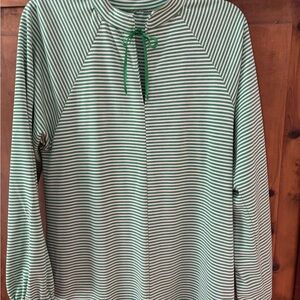 Vintage Striped Green Women's Maxi Dress